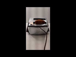 Vintage TOASTMASTER #1B16 Super Deluxe Automatic Toaster WORKS! Art Deco 1950s see it work