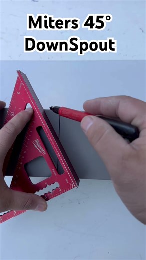 Install downspout miter 45 Roofing #roofing #install #downspouts #gutters