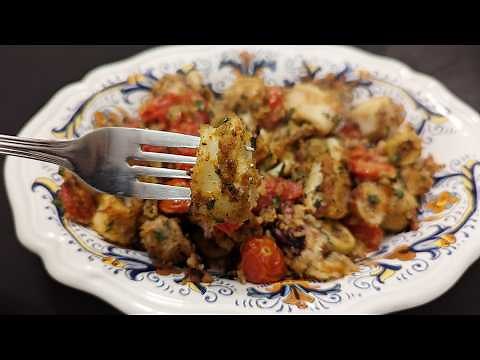 Baked Calamari, Italian Style