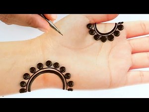 Easy Simple dotted mehndi trick || Stylish Mehndi designs for hands || Gol tikki mehandi design