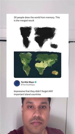 Thirty people drew the world map completely from memory #geography