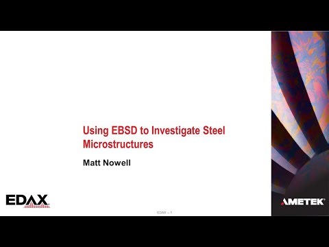 Using EBSD to investigate steel microstructures