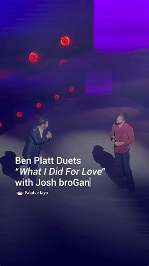 Ben Platt and Josh Groban singing “What I Did For Love” (from A Chorus Line) sets a very high peg for any future versions of this song. Marvin Hamlisch must be smiling right now. Original footage from: @lrubin1952 on IG | PalabasTayo