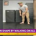 Viral TikToker known for 'walking on all fours' demonstrates 'free training' workout