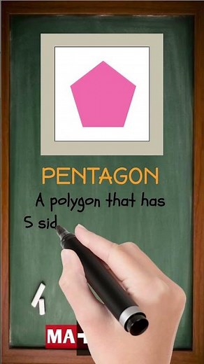 What is Pentagon | Easy Definition in 30 Seconds | MATHalino123