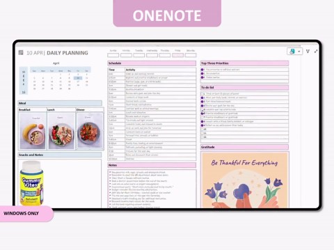 Onenote Task Tracker & Life Planner – Personal Growth, Health, Wellness Tracker (digital Download) - Etsy