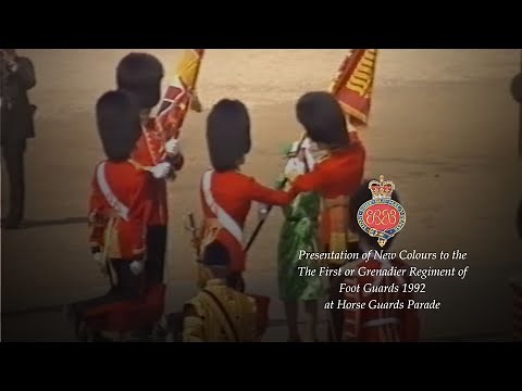 Grenadiers Guards - Presentation of New Colour 1992 (Full)