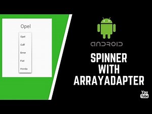 Android Spinner With ArrayAdapter 🇹🇳