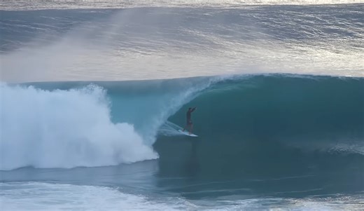 Desert Point Surfers Charge One of Indo's Heaviest Waves