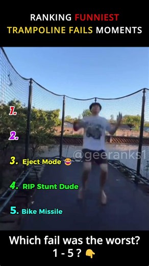 DON'T CHECK THE SOUND 😂😂 - Ranking Funniest Trampoline Fails Moment #rankingfails