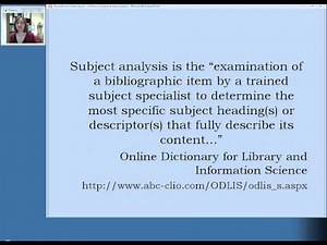 Library of Congress Subject Headings: Lesson 5, Section 1