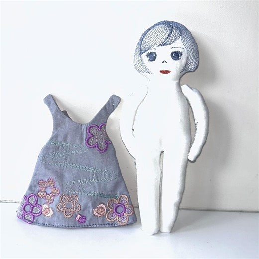 Dress-up Doll Machine Embroidery Design (DST/EXP/PES) - Etsy