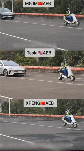 Ultimate Scooter AEB Test: MG IM vs Tesla vs XPENG