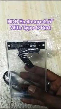 2.5" HDD Enclosure with Type-C Port For Internal Hard Disk for Laptop