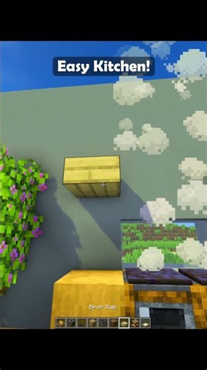 Easy Kitchen 🤓 Tutorial | Minecraft #minecraft #shorts