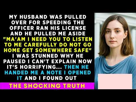 The Cop Ran My HUSBAND'S License, Pulled Me Aside 'He Is Hiding Something Horrifying' When I Opene