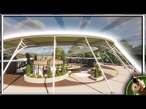 A New Beginning | Modern Futuristic ENTRANCE | Planet Zoo Speedbuild | Naturalis Ep 1.