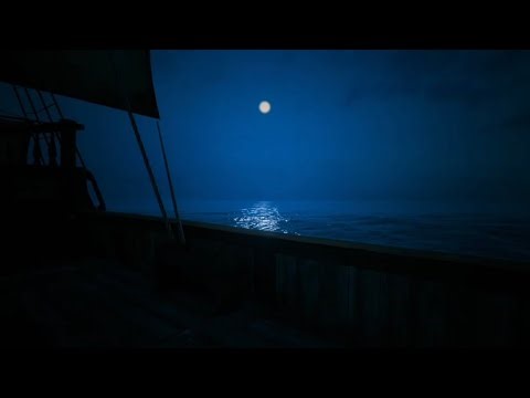 Sleeping on an Old Wooden Ship During a Calm Storm at Sea 🌊🚢 | Waves, Wind & Creaking Wood (6 Hours)