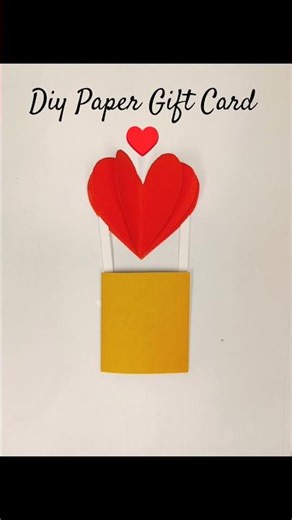 How to make a Gift Card with Paper ♥️| Handmade Gift Card Ideas💡| #shorts #trending #diy #cards #art