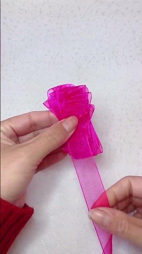 Make a Perfect Ribbon Flower in 1 Minute | Easy Step-by-Step DIY Tutorial