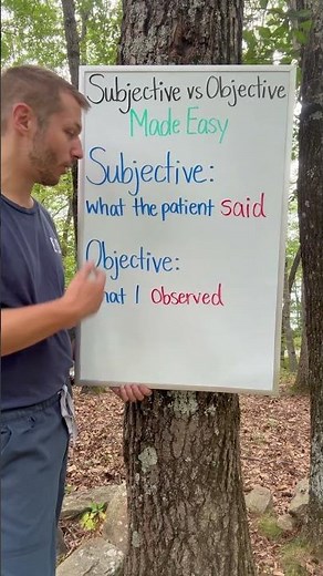 Subjective vs Objective Made Easy #paramedictorn #nursingschool #ems #nursing #emtb