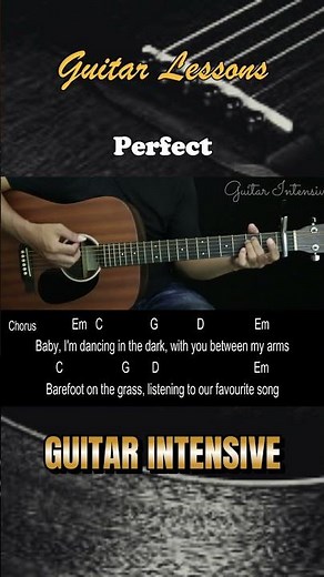 Perfect - Ed Sheeran | EASY Guitar Tutorial with Chords / Lyrics