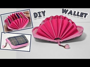 diy pouch wallet idea // credit card holder zipper purse tutorial