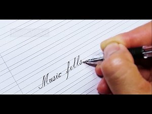 Cursive Calligraphy with a Ballpoint Pen | Calligraphy Cursive Handwriting