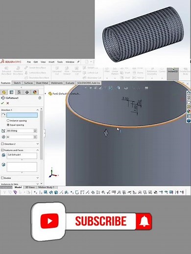 How to create Mesh part in Solidworks #solidworks #caddesign #solidworkstutorial