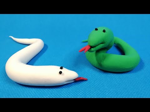 Play Doh Snake | How to make Play-Doh Snake step-by-step | Clay toys making for kids