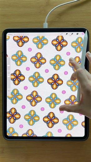 Procreate Pattern Tutorial #procreate #beginnerarttips #digitalart #procreatetutorials