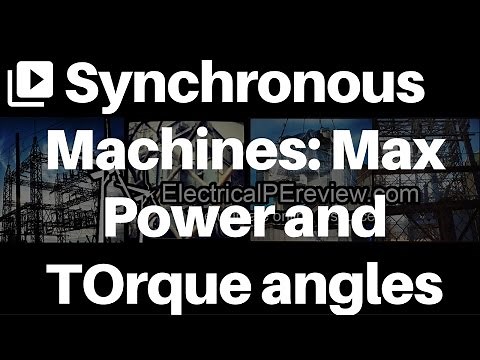 How to Calculate Max Power and Torque Angle of Synchronous Machines (Electrical Power PE Exam)