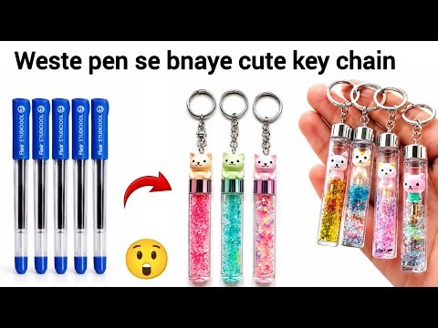 Homemade cute key chain 🥰/key chain making at home/diy key chain/how to make key chain/key chain