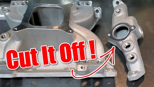 How to remove an intake manifold water cross over. Pontiac Rebuild, Part 10