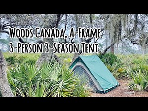 Woods Canada, Woods A-Frame 3-Person 3-Season Tent and How to set up.