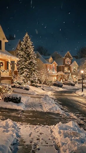This Christmas Neighborhood Feels Like a Memory ❄️🎄