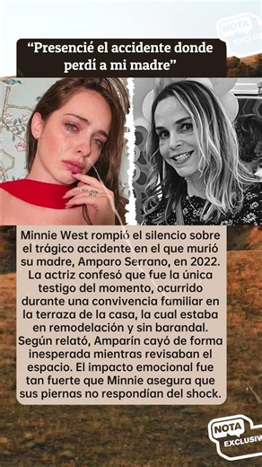 😱 Minnie West revela cómo murió Amparo Serrano