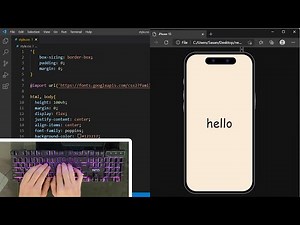 ASMR Programming - iPhone 15 using HTML CSS - No Talking