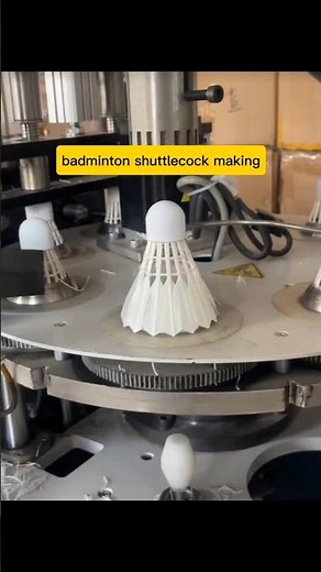High-Quality Shuttlecock Production Process 🏸 #industry