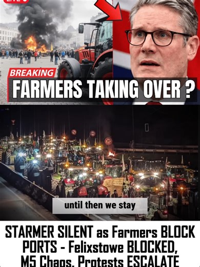 Starmer Silent on Farmers' Protests Blocking Ports