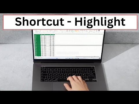 Excel Shortcut to Highlight Row, Column, Cells (Excel Shortcuts)
