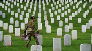 'Flags-In' ceremony held at Arlington National Cemetery ahead of Memorial Day