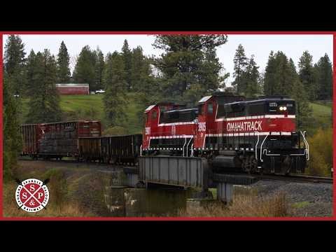 Spokane, Spangle & Palouse RR Crossing Over The Palouse River into Palouse Washington!