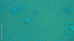 Background from Blue Green Dirty Water Liquid, Ecology, Dirty Water. Abstraction, Dirty Liquid Surface.