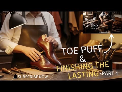 Lasting a Shoe by Hand - Traditional Shoemaking Process Start to Finish