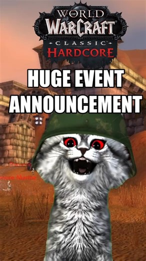 HUGE EVENT ANNOUNCEMENT WOW CLASSIC HC WORLD PVP #shorts