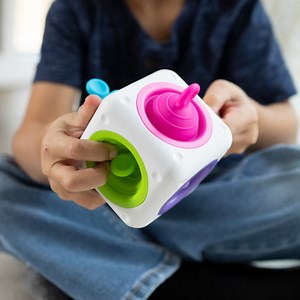 Tugl Cube - Best Sensory Toys for Ages 2 to 3 - Fat Brain Toys