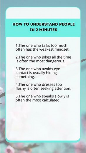 How to Understand People in 2 Minutes.