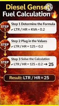 Diesel genset fuel consumption#generator