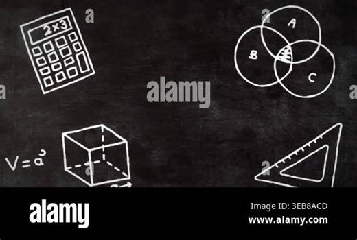 Animation of school icons on grey background. Education, learning, school and data processing concept digitally generated video Stock Video Footage - Alamy